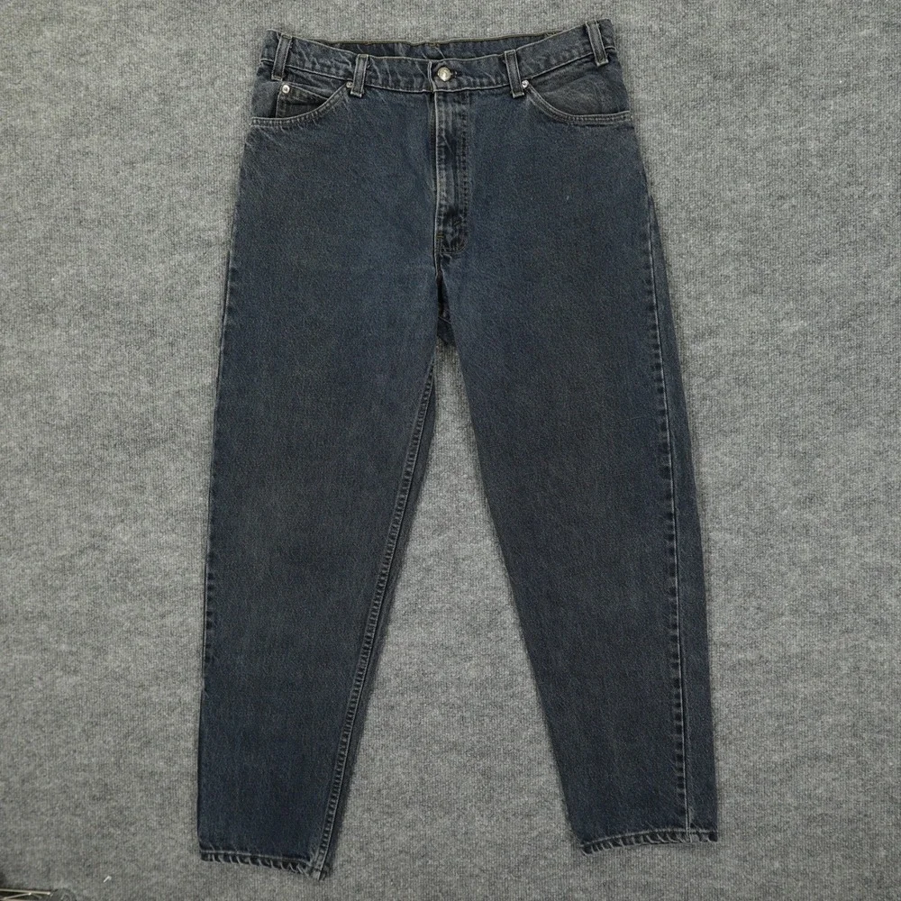Vintage Levis 550 Jeans Mens 34x30 (Tag 36x32) Blue Relaxed Tapered USA 90s